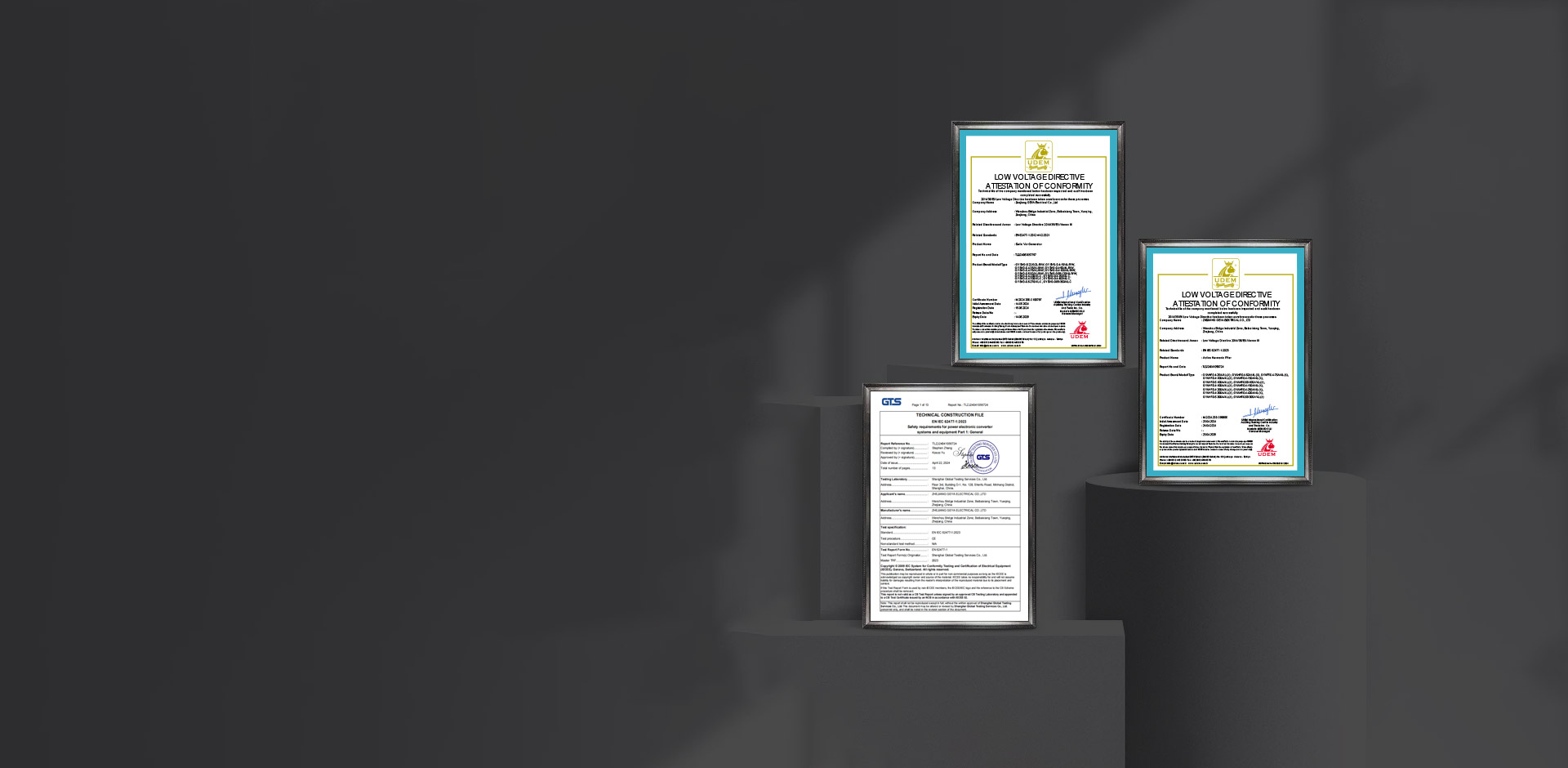 Pantalla de certificado